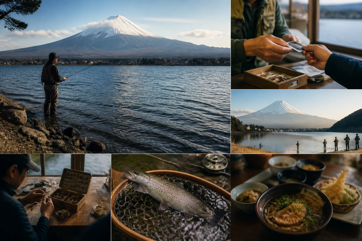 山梨県・富士五湖の湖畔でエリアフライを味わう、日本の川と湖の釣り旅ルート editorial hero image