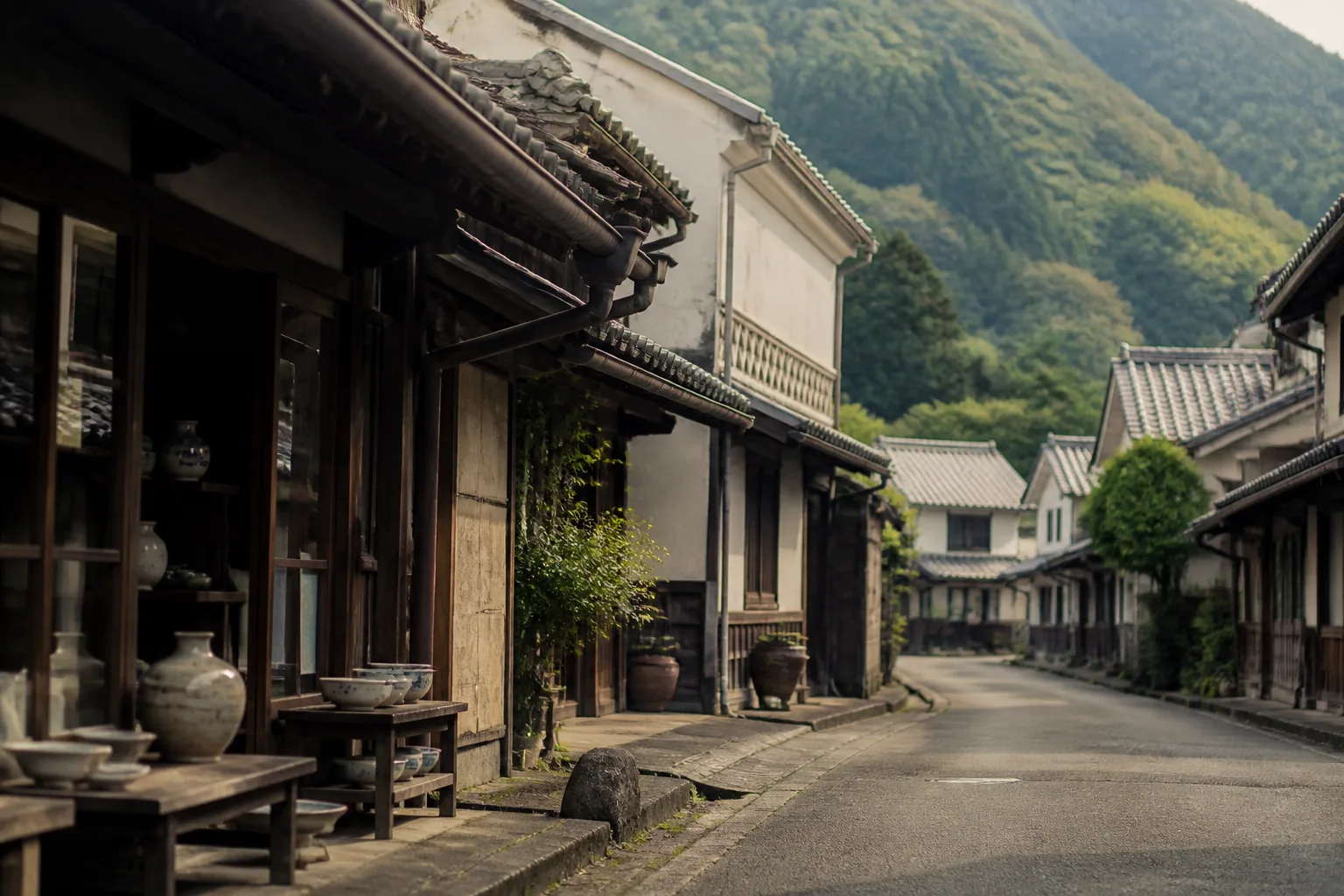 有田内山地区を描いた編集画像